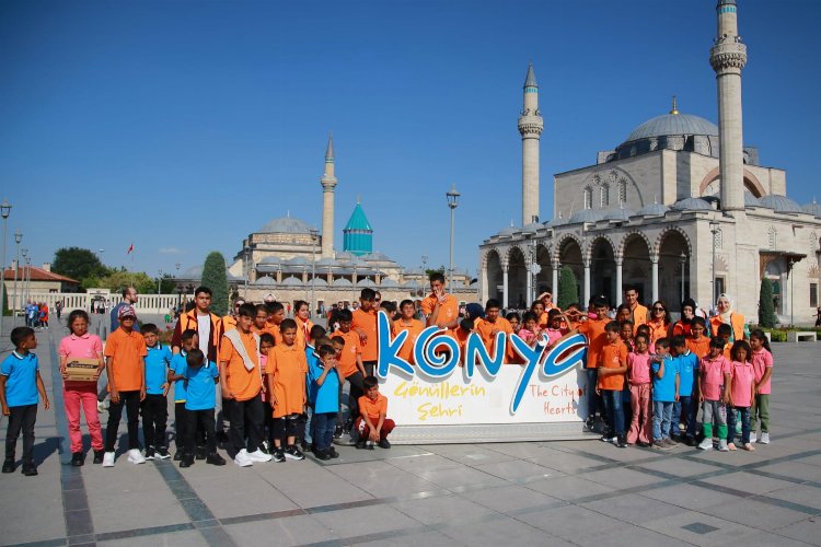 Konya'da mevsimlik tarım işçilerinin çocuklarına özel etkinlik -