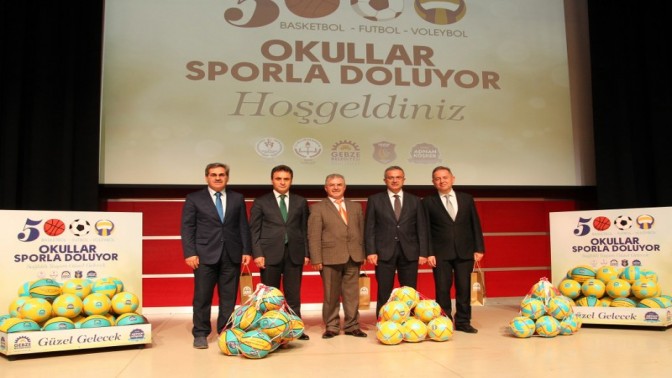 KÖŞKERDEN OKULLARA SPORTİF DESTEK