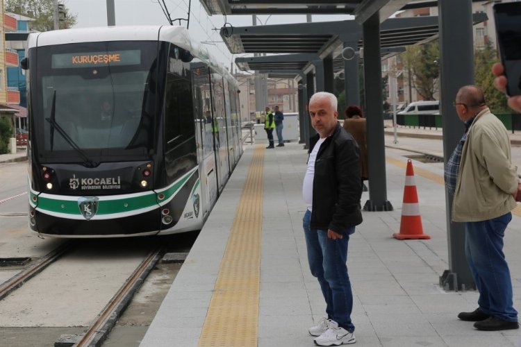 Kuruçeşme tramvay hattında seferler başladı -