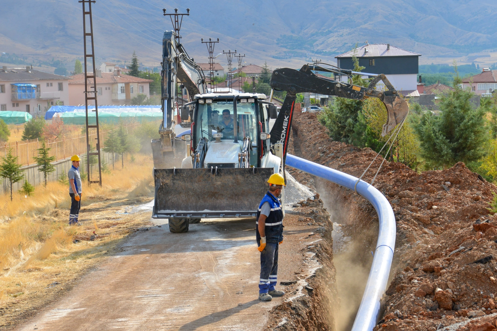 Malatya Doğanşehir'e 2 bin 500 metre içme suyu hattı -