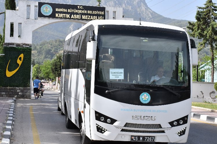 Manisa Büyükşehir'den mezarlıklara bayramlık ulaşım -