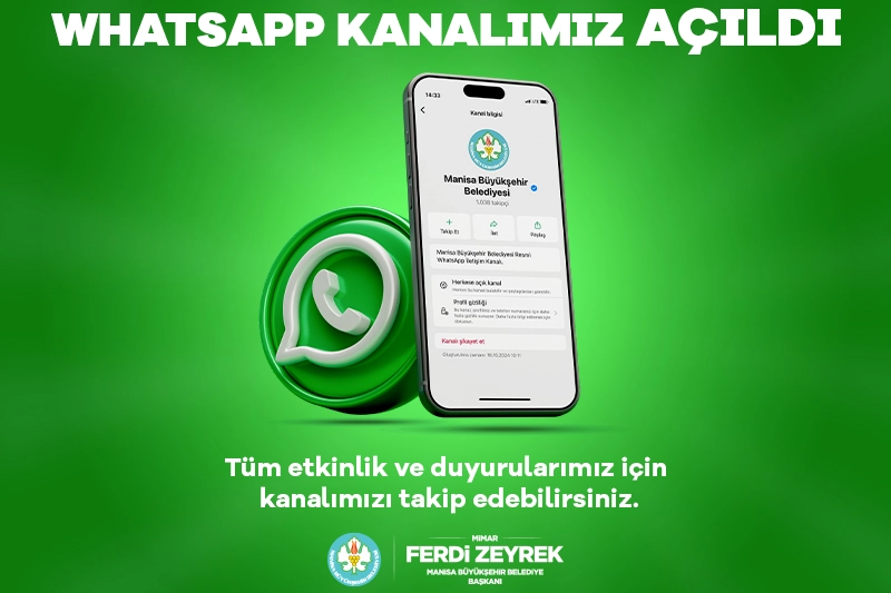 Manisa Büyükşehir'den WhatsApp hamlesi! -