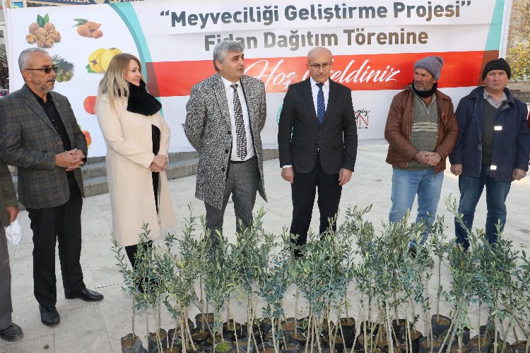 Manisa'da 100 bin meyve fidanı üreticilere teslim edildi 