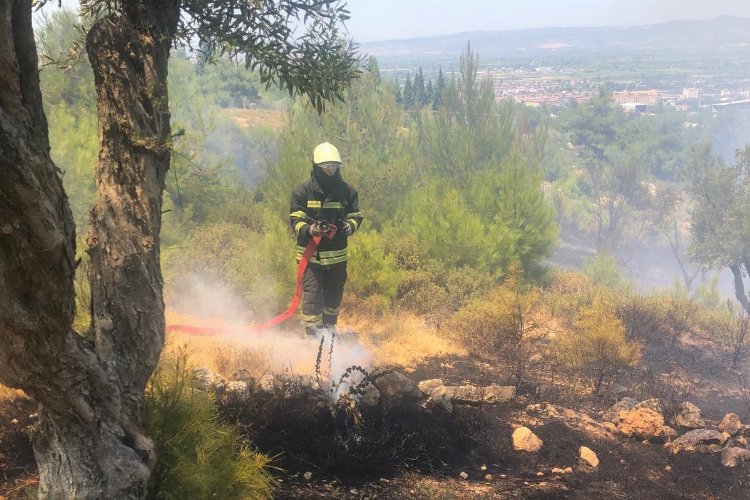 Manisa'da korkutan yangınlara Büyükşehir'den anında müdahale -