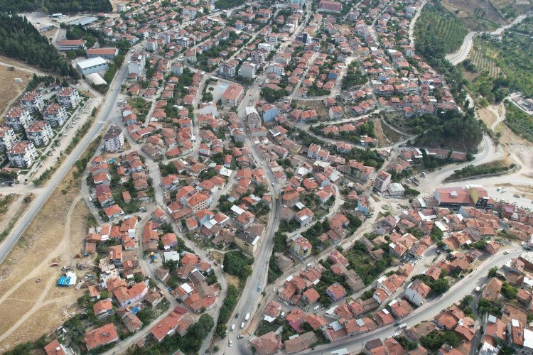 Manisa Demirci'de yağmur suyu hattı çalışmaları başladı -