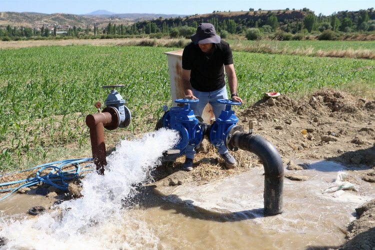 Manisa Kula'da içme suyu hattında test aşamasında -