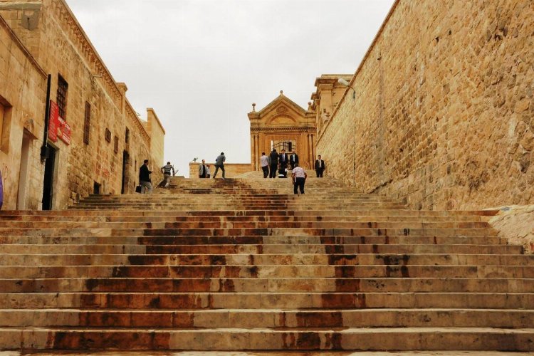 Mardin merdivenleri sanata dönüştü -