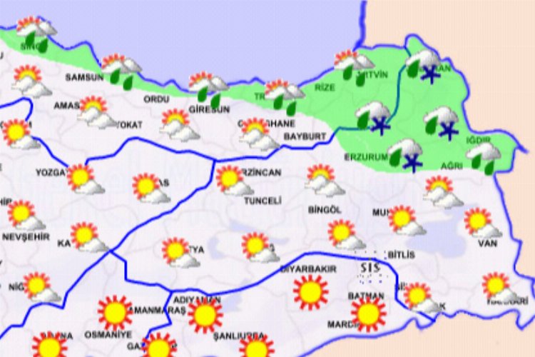 Meteoroloji'den karla karışık yağmur uyarısı -