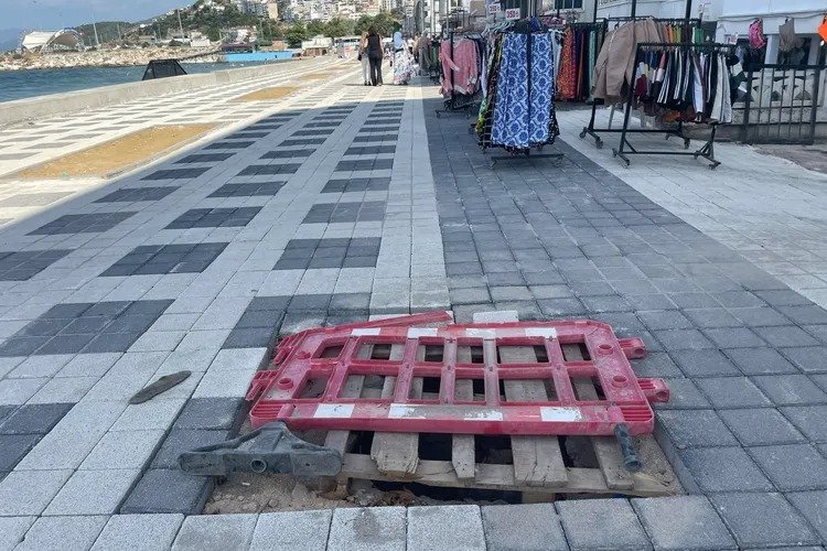 Mudanya'da tamamlanmayan sahil yollarına geçici yama -