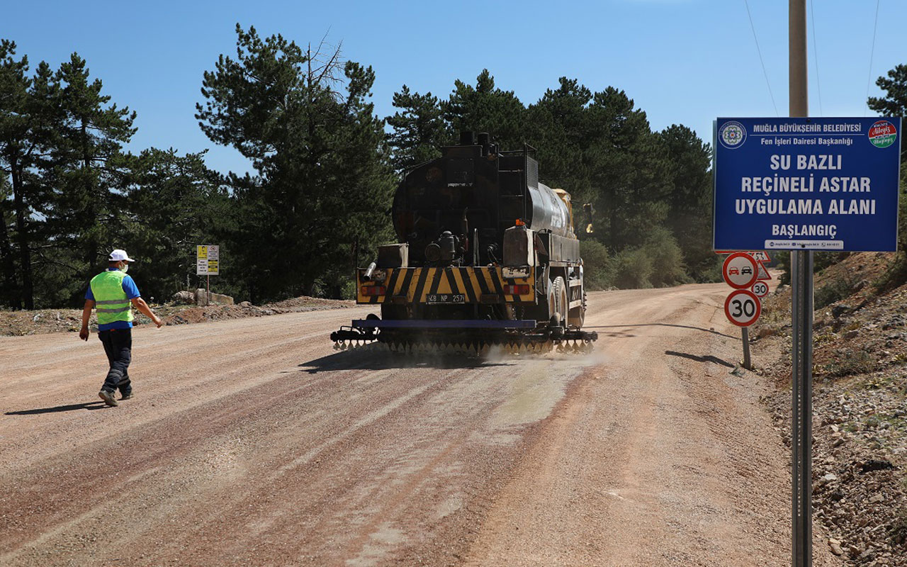 Muğla’da yeni model asfalt denemesi