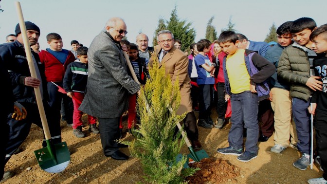 PELİTLİ’DE 1600 FİDAN TOPRAKLA BULUŞTU