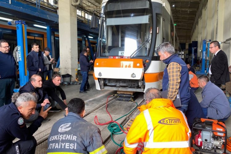 Raylarda acil durum tatbikatı -