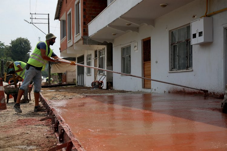 Sakarya'da Çaybaşı’na geniş ve ferah kaldırımlar -