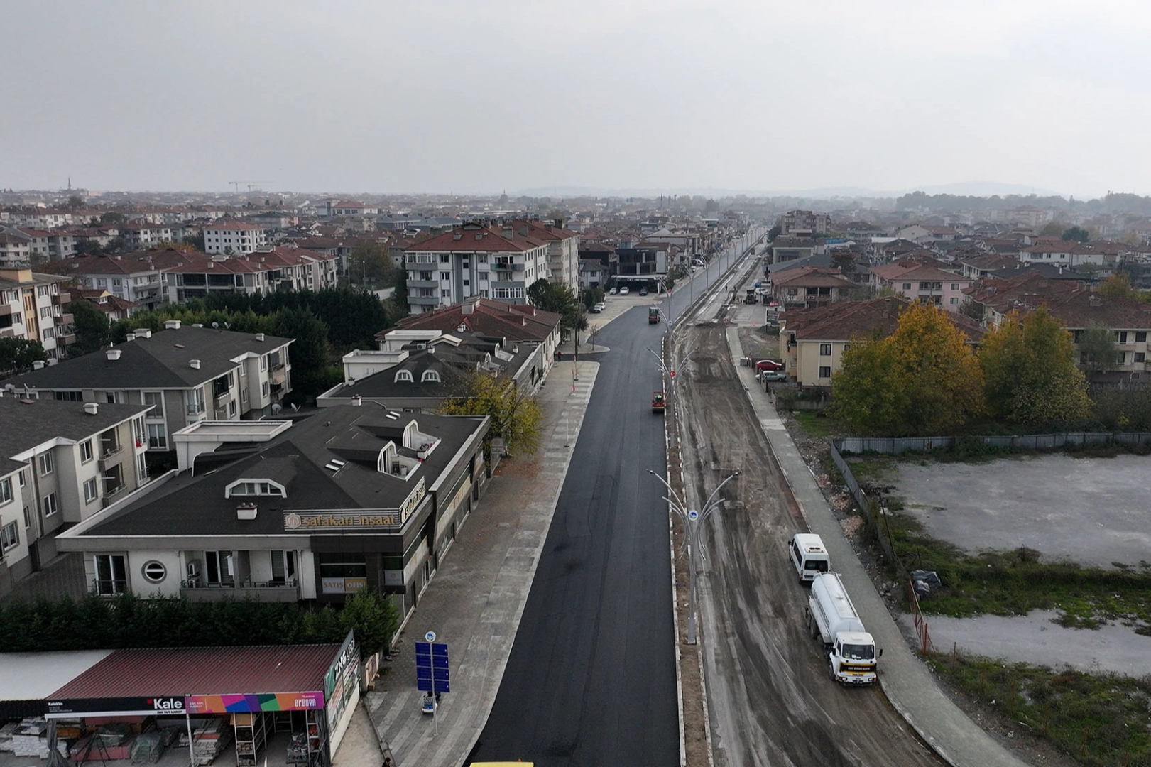 Sakarya'dan Ahmet Yesevi Caddesi'ne yenilik çalışması -