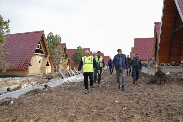 Sivas'ın yeni tatil mekanı Bungalov Evler 