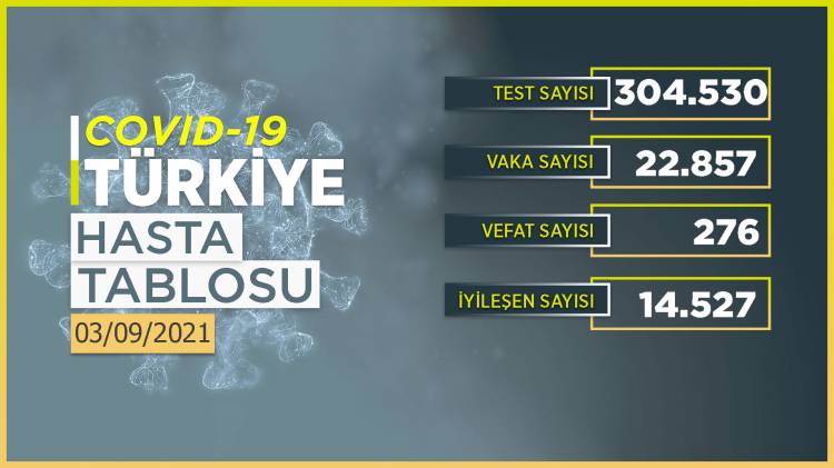 son 24 saatte 22 bin 857 yeni vaka!