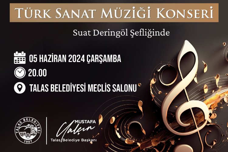 Talas Musiki Cemiyeti'nden sanat müziği konseri -