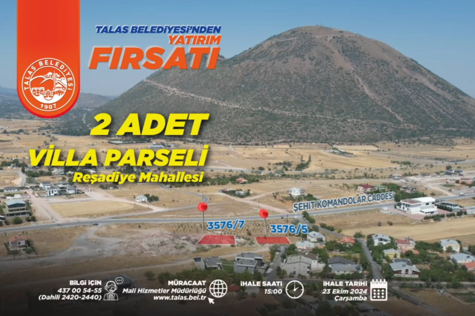 Talas'ta yatırım fırsatına sayılı saatler -