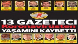 13 GAZETECİ KORONAVİRÜSTEN HAYATINI KAYBETTİ