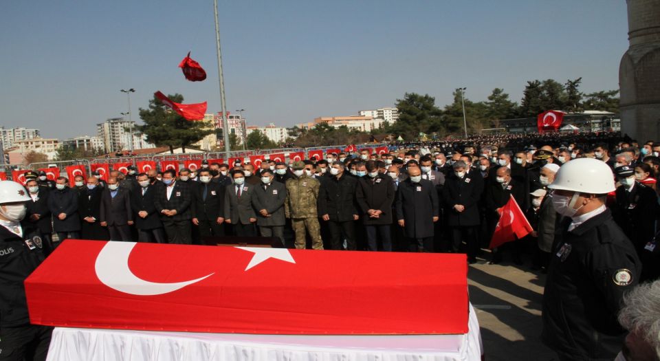 Mardin Şehidini Uğurlardı