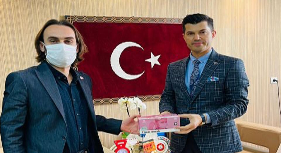 Kilis'te basın mensuplarına Olea'dan maske desteği