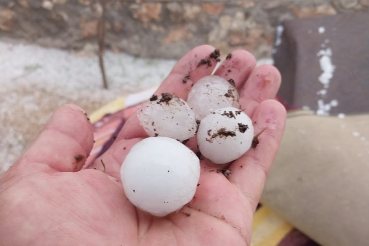 Adıyaman Besni'de dolu hasara neden oldu! -