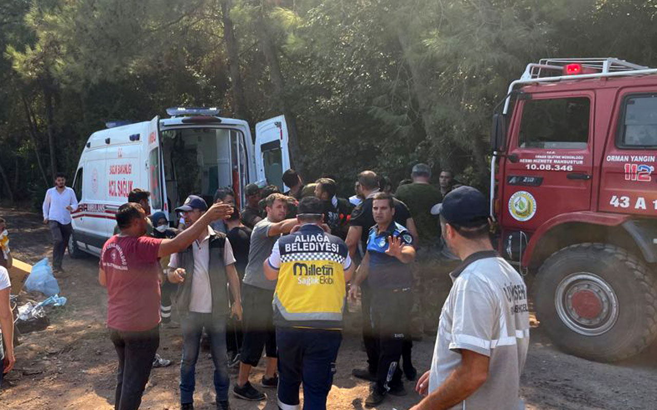 Aliağa’nın ‘Milletin Ekibi’ Marmaris yangın bölgesinde