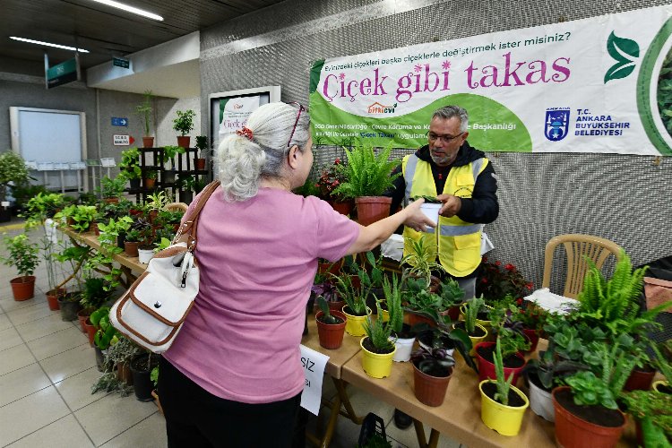 Ankaralılar “Çiçeğim Takas” uygulamasını sevdi -