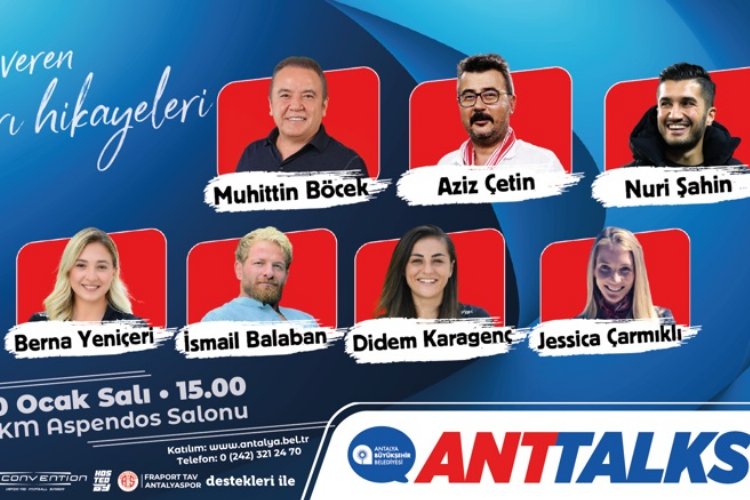 Antalya Büyükşehir'in ANTTALKS etkinliği başlıyor -