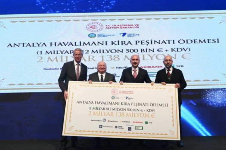 Antalya Havalimanı için peşinat ödendi -