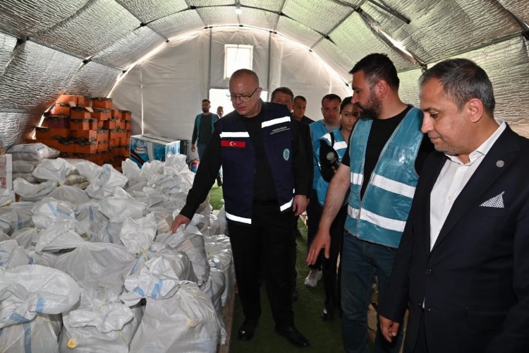 Başkan Ergün afet bölgesinde Ülkü Ocakları'nı ziyaret etti -