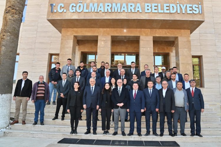 Başkan Ergün Gölmarmara Belediyesi’ni ziyaret etti -