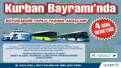 BAYRAMDA ULAŞIM 4 GÜN BOYUNCA ÜCRETSİZ