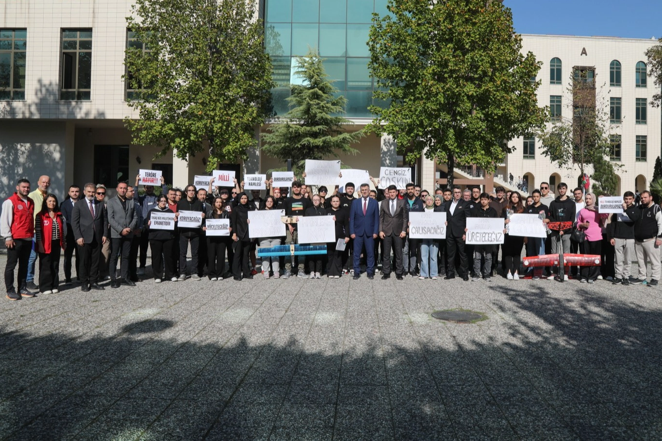   BTÜ öğrencilerinden TUSAŞ’a yapılan terör saldırısına tepki -