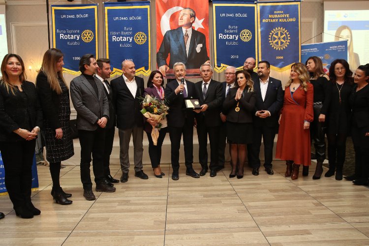 Bursa'da Bademli Rotary'dan Nilüfer'e teşekkür -