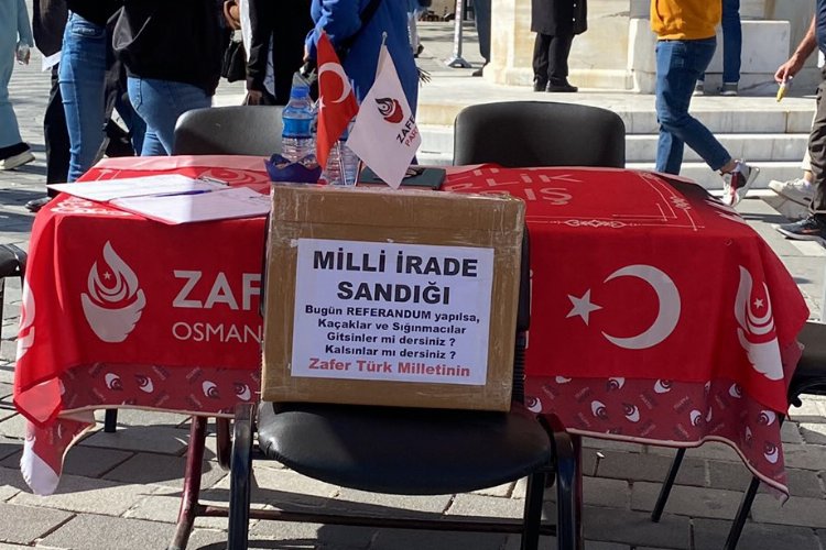 Bursa'da Zafer Partisi'nden milli iİrade sandığı -