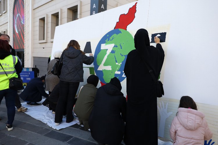 Bursa'dan 'Gazze'ye sahip çıkın' farkındalığı -