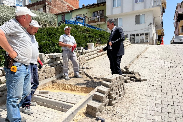 Bursa Gemlik'te ulaşıma merdiven kolaylığı -