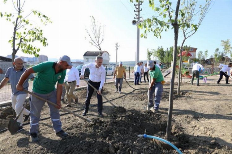 Bursa İnegöl’de 600'ncü fidan 15 Temmuz şehitlerine dikildi -