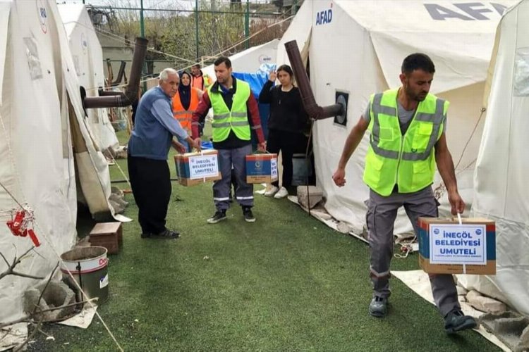 Bursa İnegöl'ün hayırları afetzedelere umut oluyor -