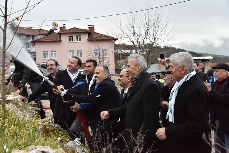 Bursa Keles’te tankerle su taşıma sona erdi -