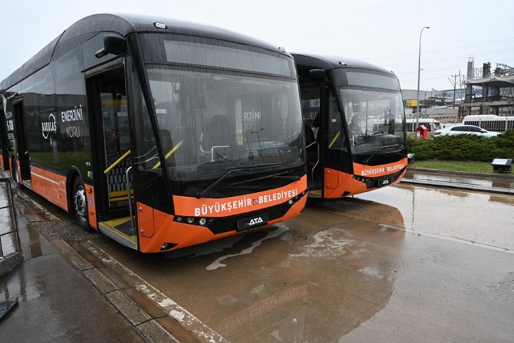 Bursa'nın ulaşım filosuna iki 'elektrikli otobüs' -