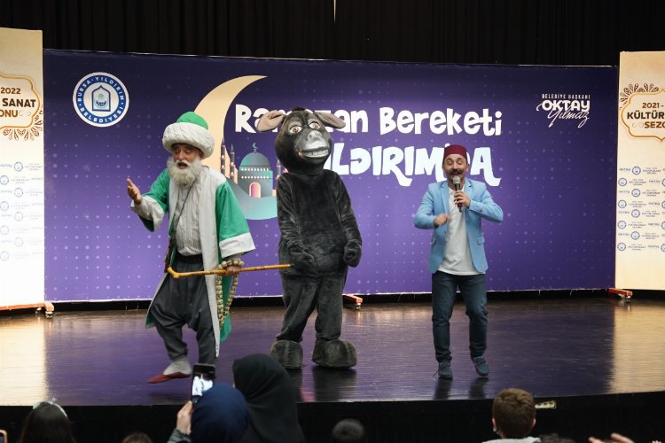 Bursa Yıldırım'da 'Nasreddin Hoca' hem eğlendirdi hem öğretti -