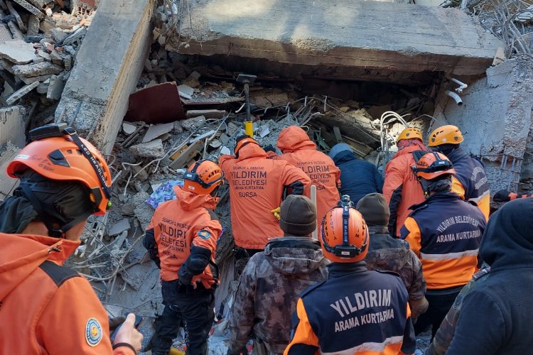 Bursa Yıldırım deprem bölgesinde tek yürek -