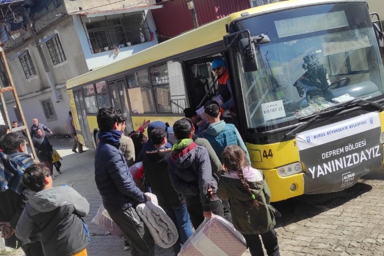 Burulaş'ın sarı otobüsleriyle Hatay'dan umuda yolculuk -