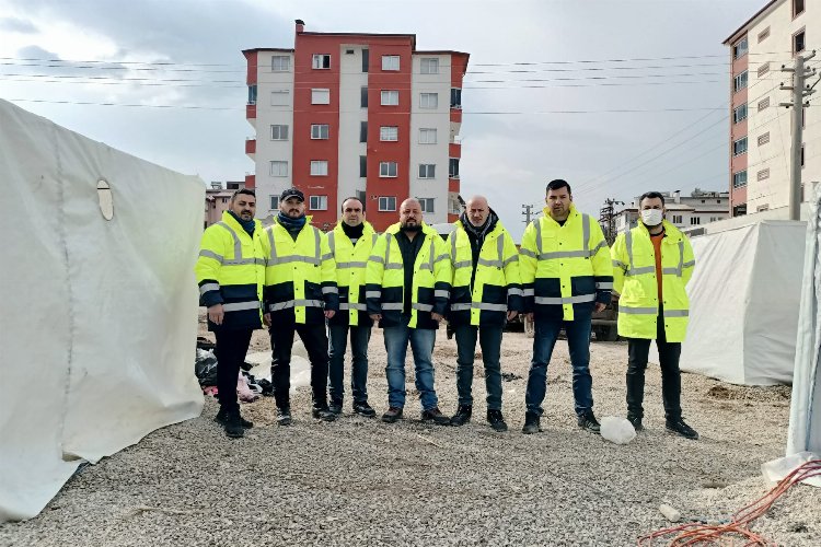 Çanakkale ekibi afet bölgesinde -