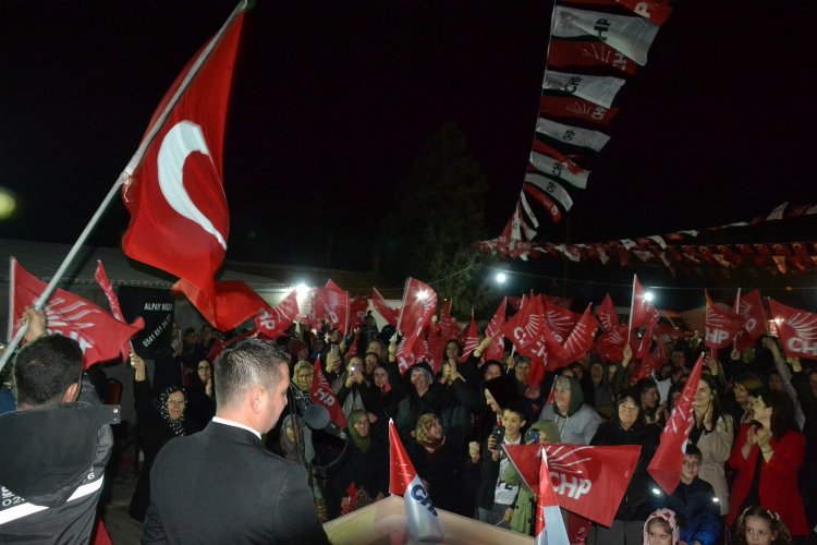 CHP Yenimuhacir Seçim Bürosu coşkulu kalabalıkla açıldı -