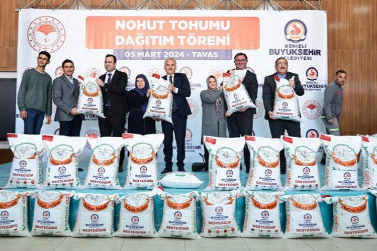 Çiftçiye nohut tohumu desteği -