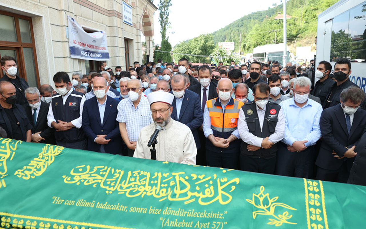 Cumhurbaşkanı Erdoğan, Kastamonu’da cenaze törenine katıldı