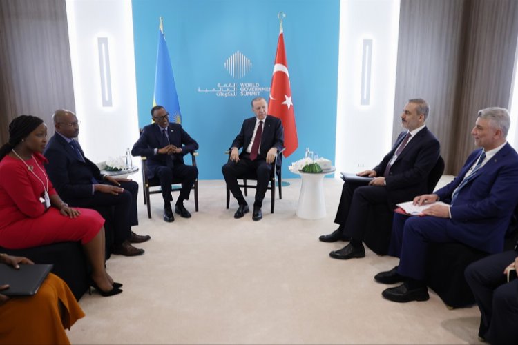 Cumhurbaşkanı Erdoğan, Ruanda Cumhurbaşkanı Kagame ile görüştü -